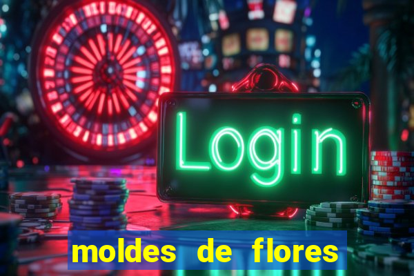 moldes de flores gigantes para imprimir